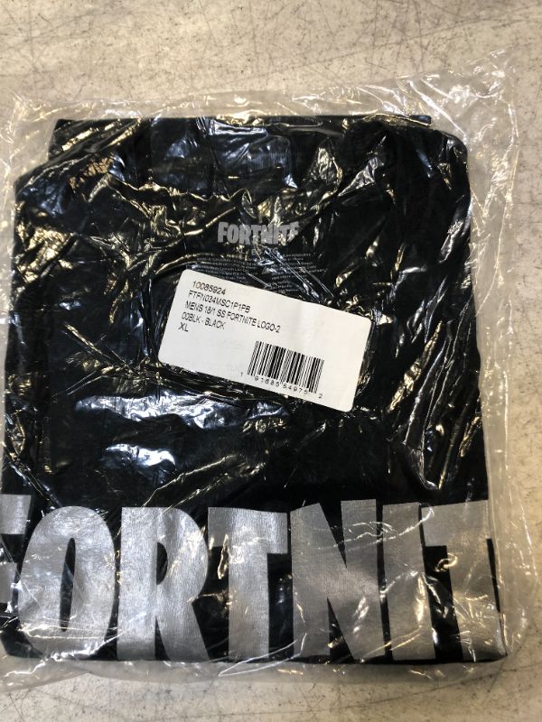 Photo 2 of Fortnite Logo Repeat Adult Game Men's T-Shirt Black X-Large