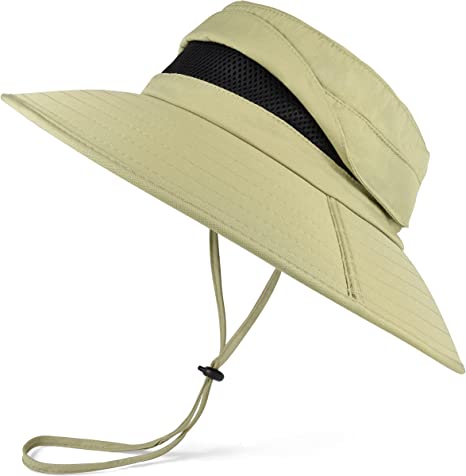 Photo 1 of EINSKEY Sun Hat for Men/Women, Waterproof Wide Brim Bucket Hat Foldable Boonie Hat for Fishing Hiking Garden Safari Beach