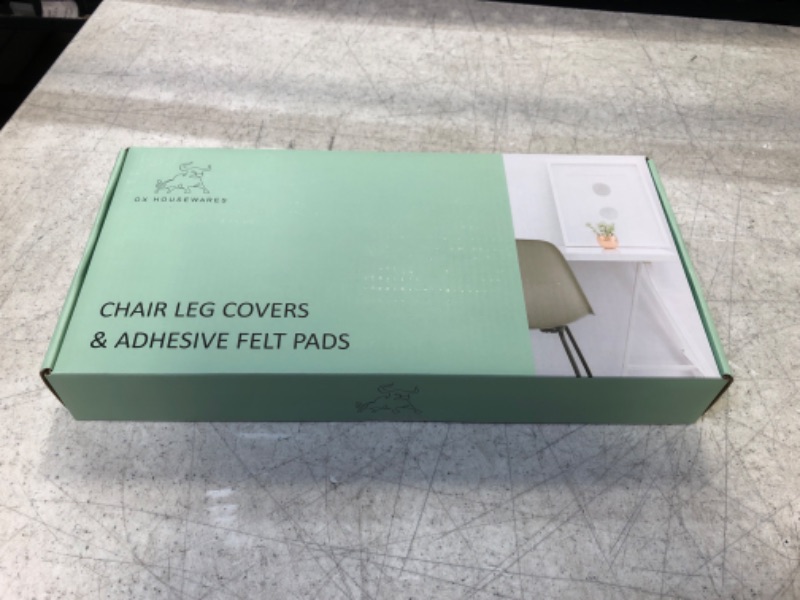 Photo 2 of 32 Pcs Silicon Transparent Chair Leg Cover Protectors for Hardware Floors & 32 Pcs Round & 32 Pcs Square Adhesive Furniture Felt pad Bumpers, Non Slip & Anti Scratch Silicon Bottom Table feet Covers