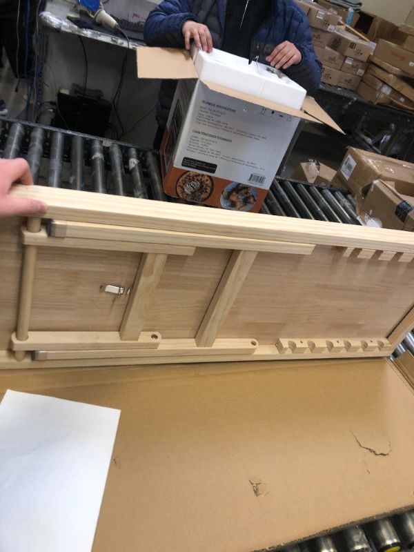 Photo 1 of Mepvol Dog Ramp,Stable Wooden Pet Ramp for All Small and Older Animals,43.5" Long Ramps with 8 Steps,Adjustable from 14" to 26", Folding Pet Ramps Great for High Bed Couch and Cars