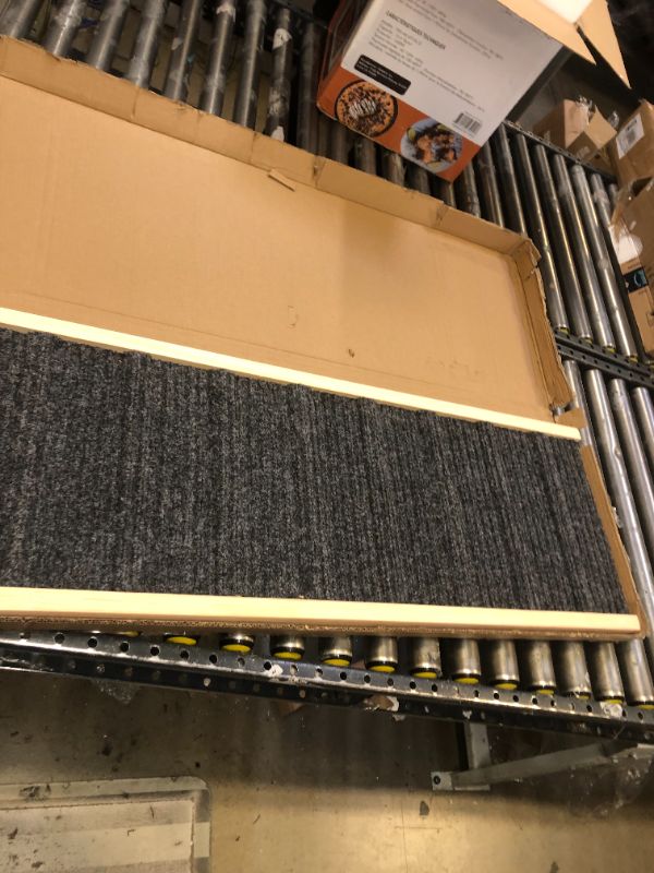 Photo 1 of Mepvol Dog Ramp,Stable Wooden Pet Ramp for All Small and Older Animals,43.5" Long Ramps with 8 Steps,Adjustable from 14" to 26", Folding Pet Ramps Great for High Bed Couch and Cars