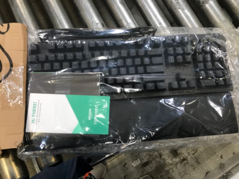 Photo 3 of Razer Huntsman V2 Optical Gaming Keyboard: Fastest Linear Optical Switches Gen-2 w/Sound Dampeners & 8000Hz Polling Rate - Doubleshot PBT Keycaps - Dedicated Media Keys & Dial - Wrist Rest (Renewed) Huntsman V2 Linear Optical Switches