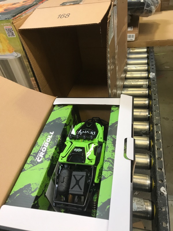 Photo 1 of CROBOLL 1:12 Large Remote Control Car for Boys with Upgraded Lifting Function, 4WD 20km/h RC Car Toys for Kids 4X4 Off-Road RC Rock Crawler, 2.4GHz All Terrain RC Monster Truck for 60Mins Play(Green)