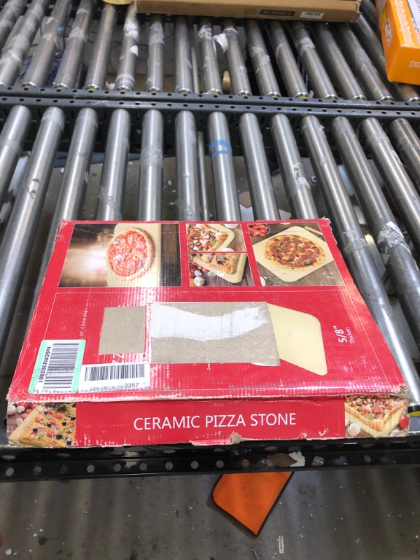 Photo 3 of Durable Thermal Shock Resistant Thermarite Pizza and Baking Stone for Oven and Grill, Pizza Stone for Oven and Grill, 15" X 12" Baking Stone for Crispy Crust, Cooking Resistant Pizza Grilling Stone