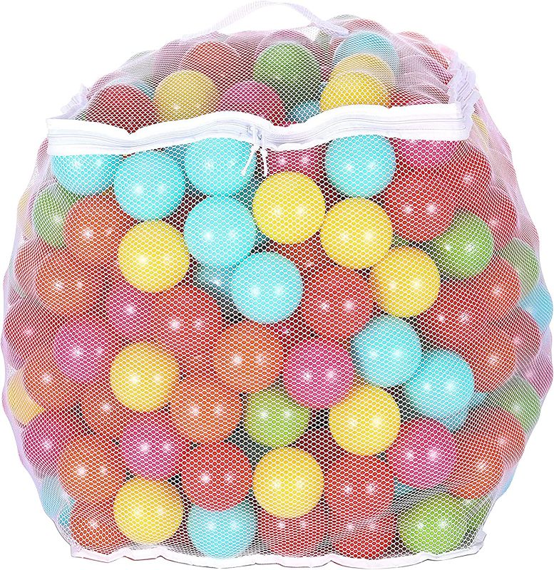 Photo 1 of 
BalanceFrom 2.3-Inch Phthalate Free BPA Free Non-Toxic Crush Proof Play Balls Pit Balls- 6 Bright Colors in Reusable and Durable Storage Mesh Bag with Zipper