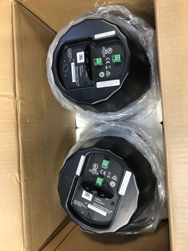 Photo 1 of JBL Professional C65P/T Compact Full-Range Hanging Pendant Speaker, Black, Sold as Pair Black 5.25-Inch Pendant Speaker
