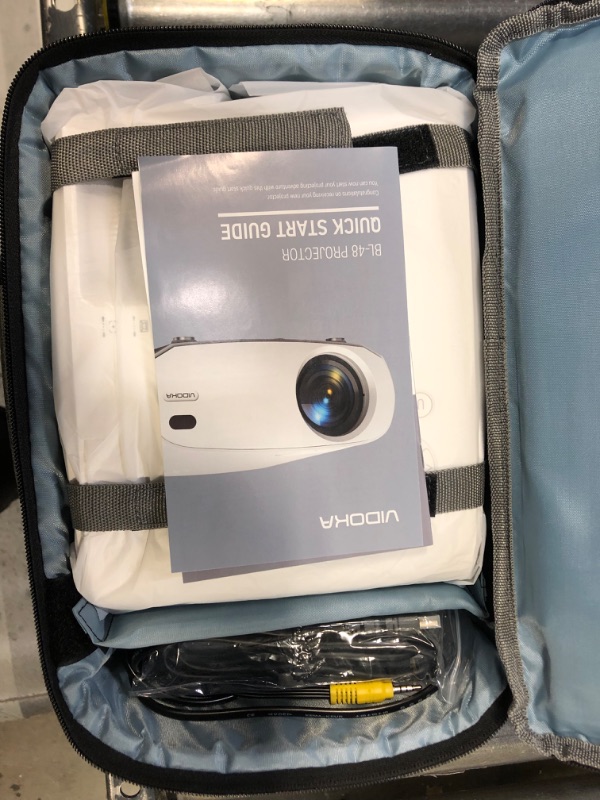 Photo 3 of -- Selling For Parts -- Does not Function -- VIDOKA [Upgraded] Projector with WiFi and Bluetooth, 9500L Native 1080P Projector FHD Movie Outdoor Projector with Carry Bag, Home Video Projector for TV Stick/PS4/Android/iOS