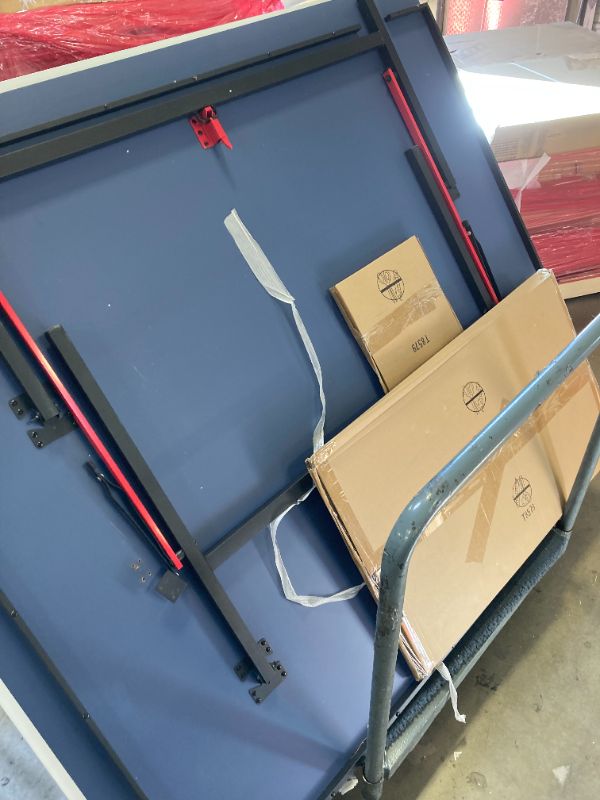 Photo 3 of STIGA Advantage Professional Table Tennis Tables - Competition Indoor Design with Net & Post - 10 Minute Easy Assembly Ping-Pong Table with Single Player Playback and Compact Storage Advantage Table Tennis