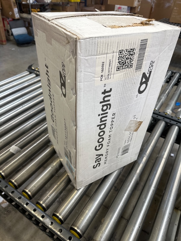 Photo 1 of Dr. Oz Good Life Say Goodnight Memory Foam Mattress Topper Twin Size, Gray (OZGL30TT30BGT)