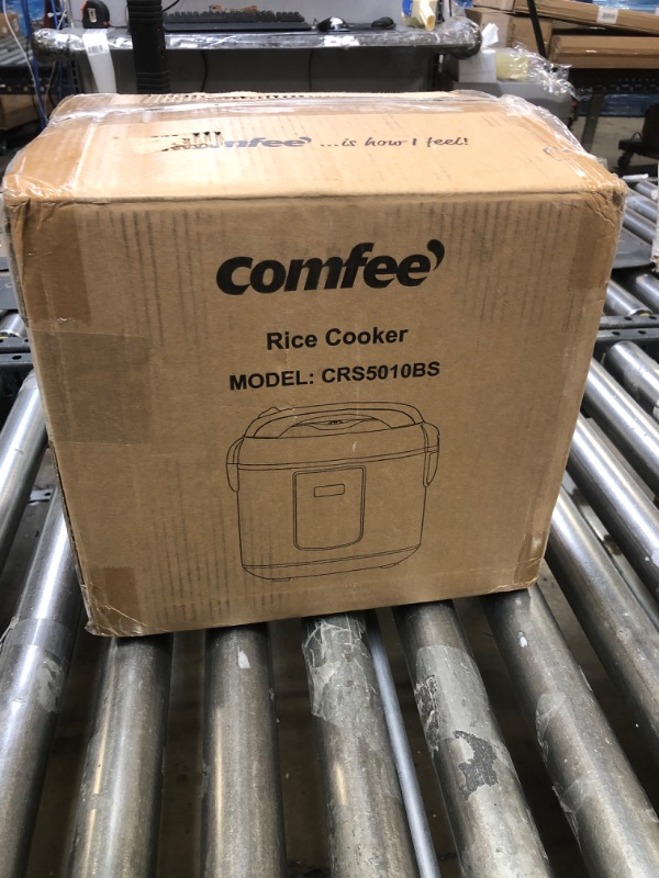 Photo 2 of COMFEE' Rice Cooker, 6-in-1 Stainless Steel Multi Cooker, Slow Cooker, Steamer, Saute, and Warmer, 2 QT, 8 Cups Cooked(4 Cups Uncooked), Brown Rice, Quinoa and Oatmeal, 6 One-Touch Programs ( FACTORY SEALED OPENED FOR PHOTOS)