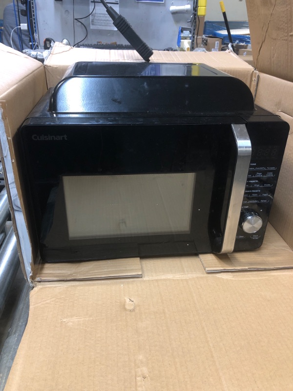 Photo 2 of Cuisinart AMW-60 3-in-1 Microwave Airfryer Oven, Black (NEEDS CLEANING HAS MINOR RUST)