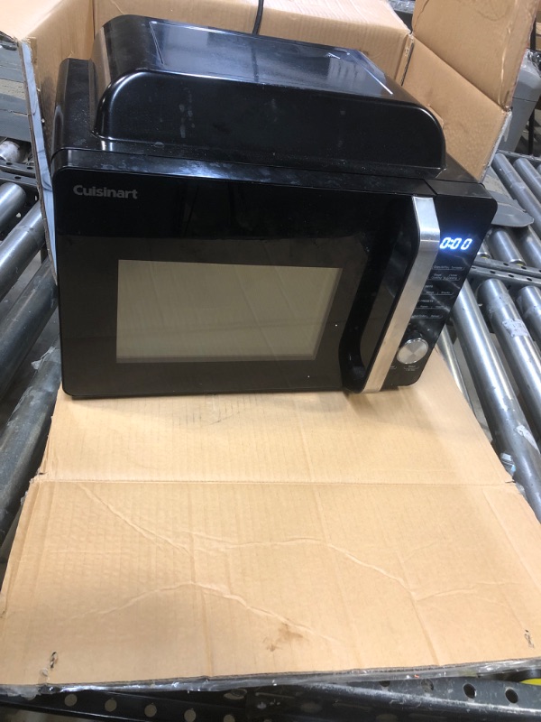 Photo 3 of Cuisinart AMW-60 3-in-1 Microwave Airfryer Oven, Black (NEEDS CLEANING HAS MINOR RUST)