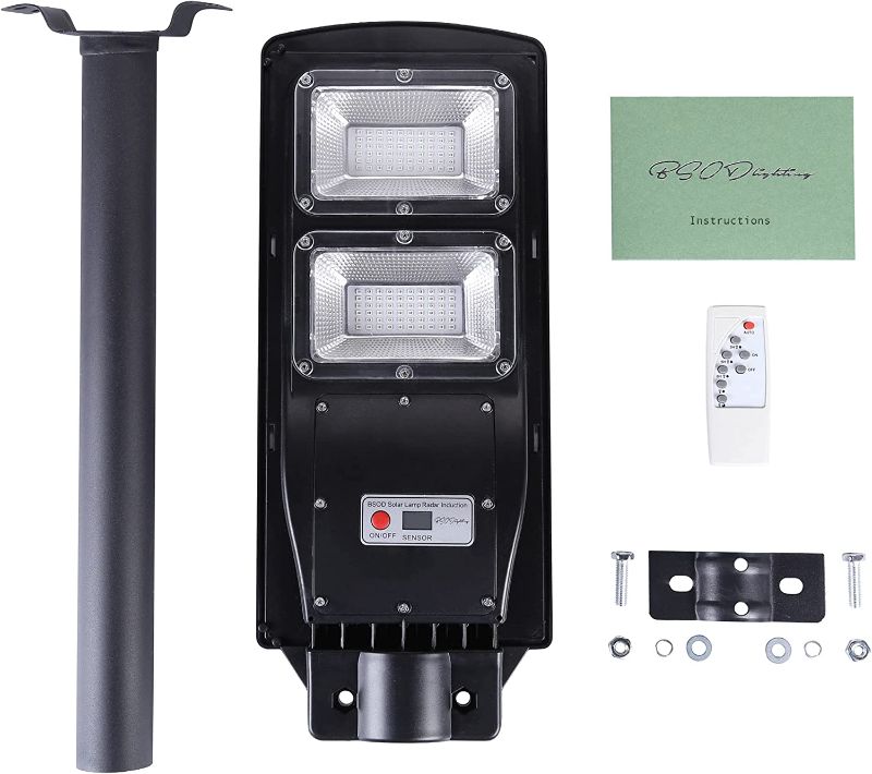 Photo 1 of Bsod Hog Light with Mount Pole, Green Solar Lights for Hunting Coon Coyote Deer Hog Pig Activated Feeder Accessories Night Motion Lamp Eq300W Trapping Outdoor Kill Lighting IR--------POLE NOT INCLUDED OR HARDWARE 
