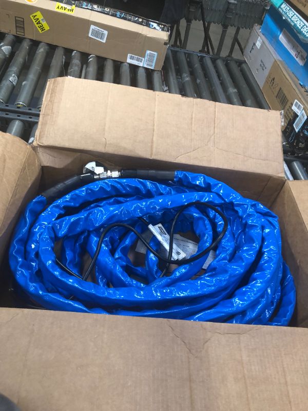 Photo 2 of Camco Heated Drinking Water Hose, - 20° F, 50-Foot, 5/8-Inch ID (22912-A) 50' Cold Weather (Freeze Protection to - 20?F) Frustration-Free Packaging