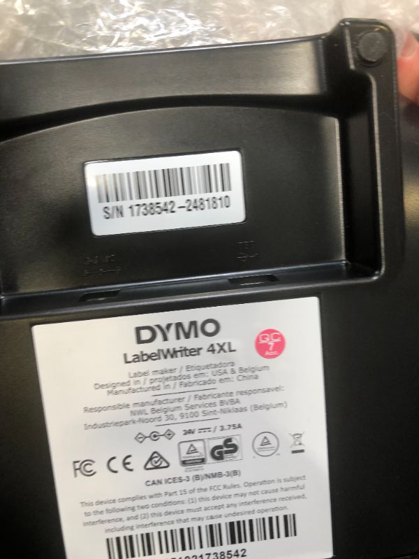 Photo 3 of DYMO 1755120 LabelWriter 4XL Thermal Label Printer 4XL Machine