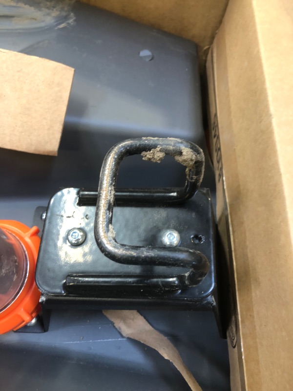 Photo 1 of Camco Rhino Portable RV Waste Holding Tank with Hose and Accessories, 28 Gallons (39004) , Gray----THERE IS MUD ON THE ITEM 