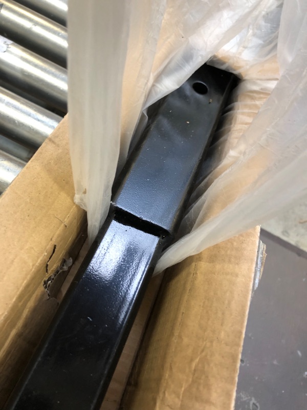 Photo 2 of 18 Inch Trailer Hitch Extension Extender 18" Trailer Hitch Extension for 2-inch Receivers Include 1PCE 5/8" Pin and Clip Black Power Coat Finish