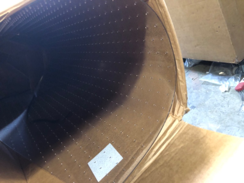 Photo 1 of Floortex Polycarbonate Corner Workstation Chair Mat 59" x 47" for Low/Medium Pile Carpets Low and Medium Pile Carpet 48" x 60"