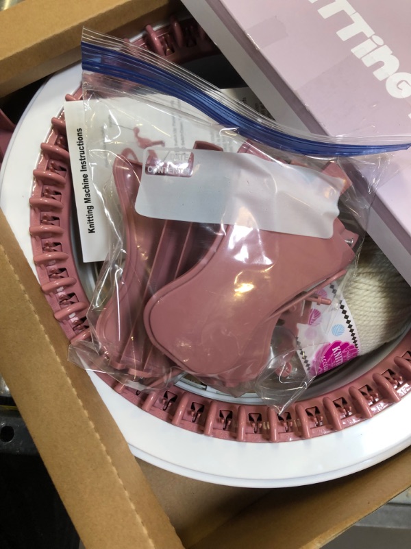 Photo 1 of SENTRO 48 Needles Knitting Machine with Row Counter and Plain/Tube Weave Conversion Key, Efficiently DIY Scarf Hat Sock
