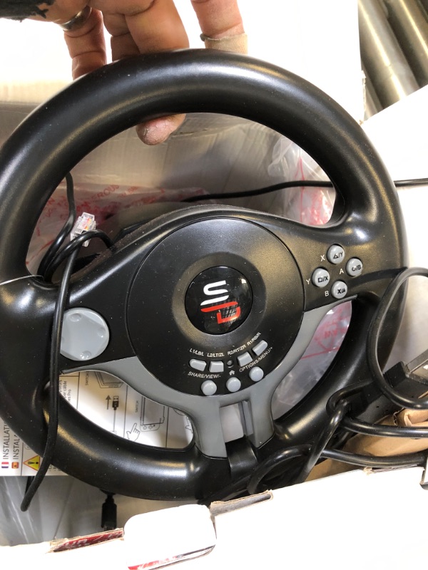 Photo 1 of Superdrive - racing Driving Wheel with pedals and gearshift paddles for nintendo Switch - Ps4 - Xbox One - PC - Ps3
