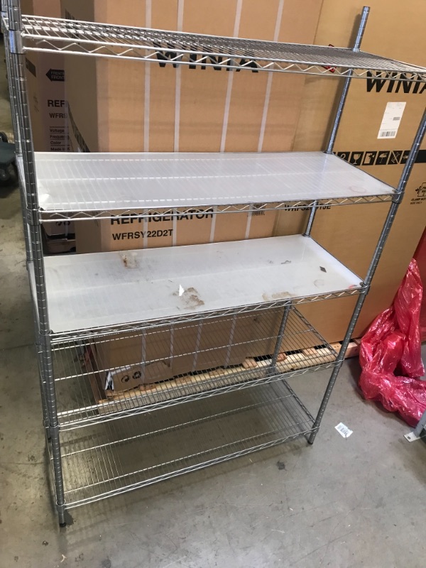 Photo 1 of 5 tier metal shelving unit