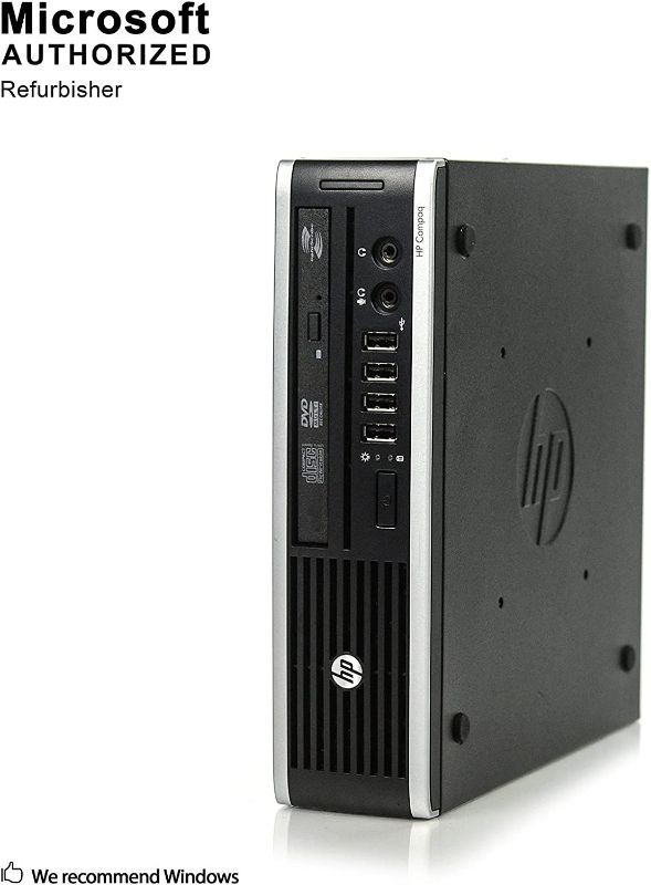 Photo 1 of HP Elite 8300 Ultra Slim High Performance Business Desktop Computer, Intel Quad Core i7-3770s 3.1Ghz CPU, 8GB DDR3 RAM, 240GB SSD, DVD, VGA USB 3.0, Windows 10 Professional (Renewed)
