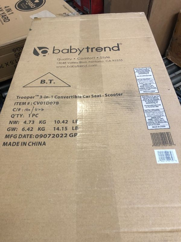 Photo 2 of Baby Trend Trooper 3 in 1 Convertible Car Seat Red