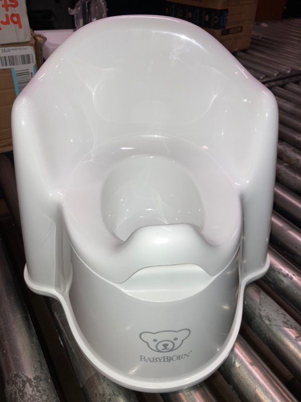 Photo 1 of BabyBjörn Potty Chair, White/Grey