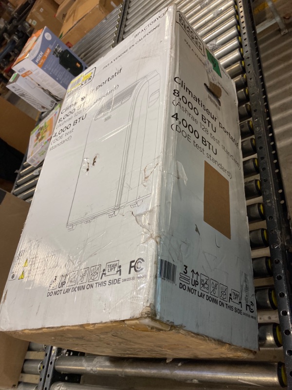 Photo 2 of BLACK+DECKER 8,000 BTU Portable Air Conditioner with Remote Control, White White 8,000 BTU