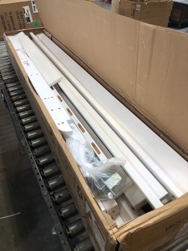 Photo 1 of Max & Lily Bunk Bed, Twin-Over-Twin Wood Bed Frame For Kids, White Twin/Twin White