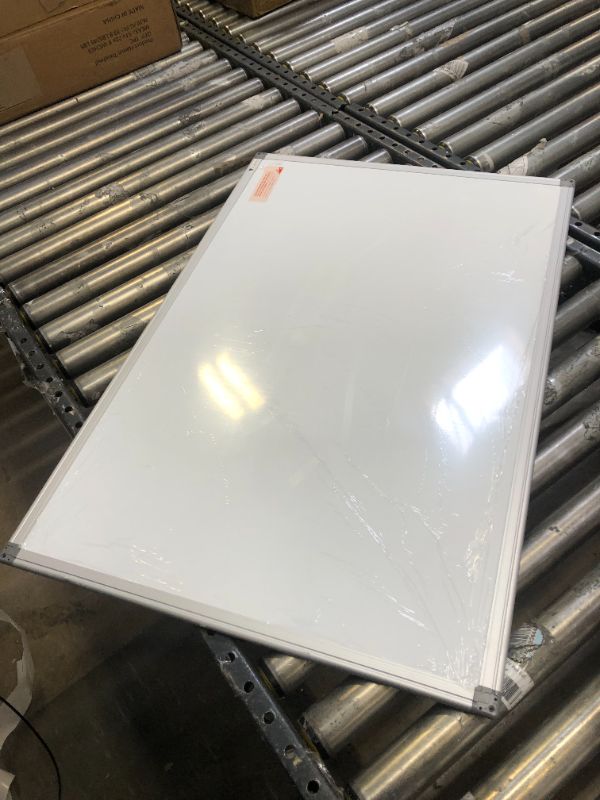 Photo 2 of V VAB-PRO 24x36 inch Magnetic Dry Erase White Board Aluminum Frame. for Office, Home and School- WYP1272436 60x90cm (23.62''x 35.43'') (WHITE BOARD ONLY)