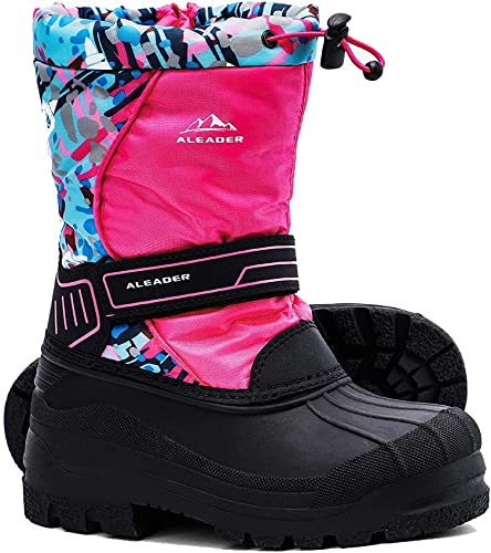 Photo 1 of ALEADER Kids Snow Boots Insulated Waterproof Boys Girls Winter Boots(Little Kid/Big Kid) Size 4
