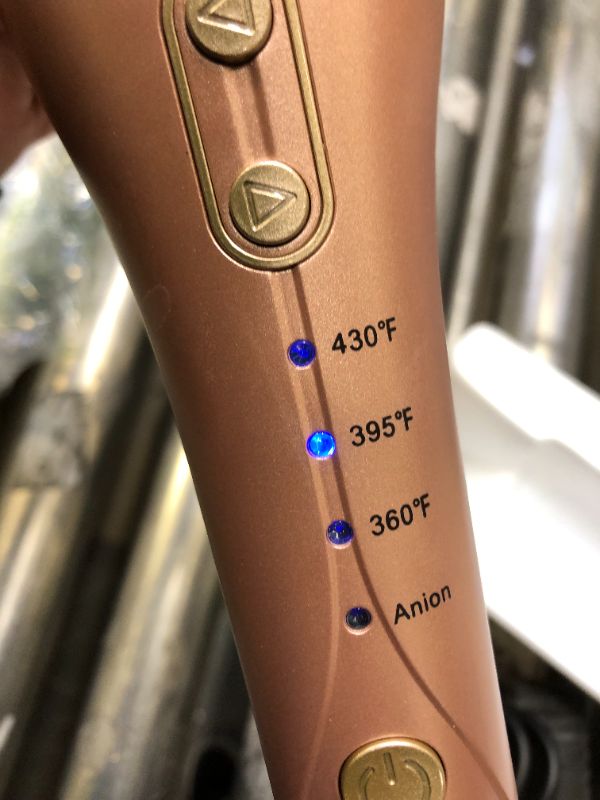 Photo 1 of Automatic Curling Iron, Auto Hair Curler with 1” Ceramic Ionic Barrel, Smart Anti-Stuck, Auto Shut-Off, 3 Temps Up to 430?, Hair Curler with Dual Voltage for Hair Styling Gold