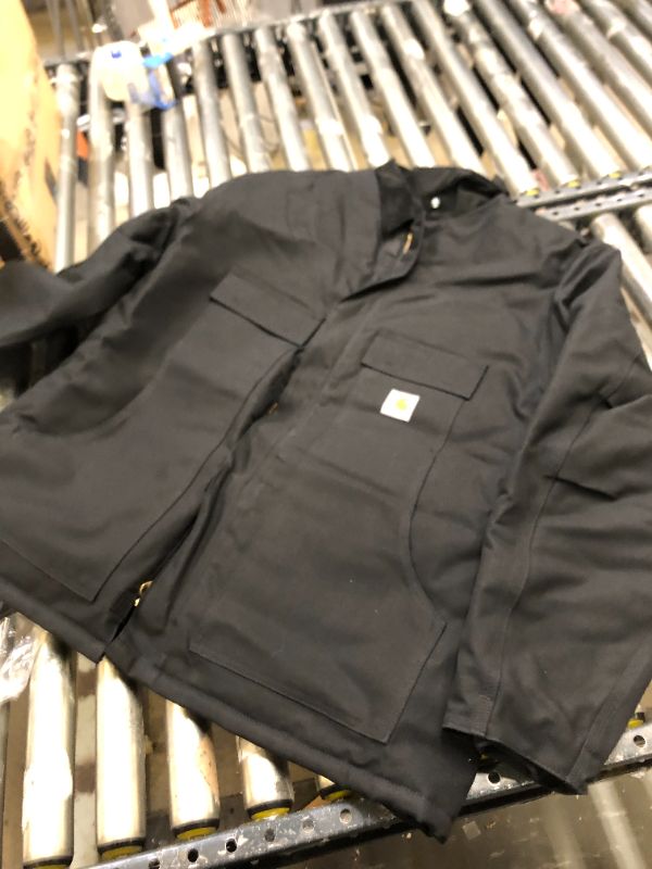 Photo 3 of Carhartt Men's Rain Defender® Relaxed Fit Heavyweight Softshell Jacket Size XX-Large Black