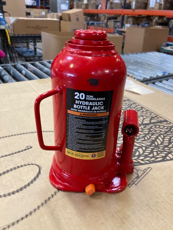 Photo 1 of 20 TON HYDRAULIC JACK, NO HANDLE, MARKINGS/SCUFFS