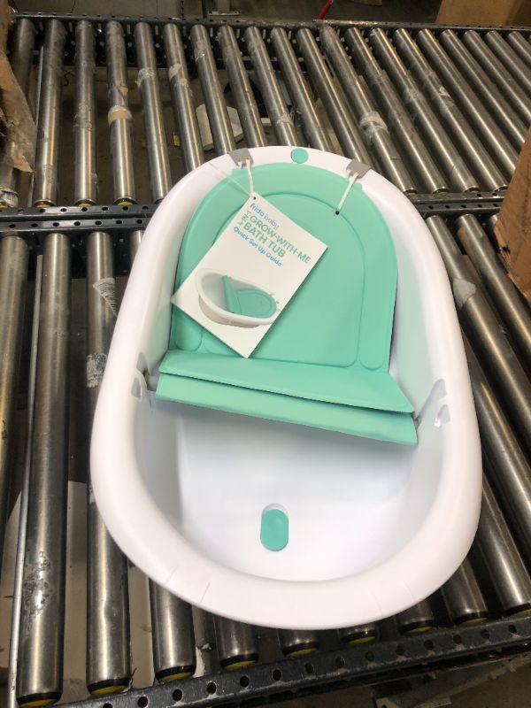 Photo 2 of 4-in-1 Grow-with-Me Bath Tub by Frida Baby Transforms Infant Bathtub to Toddler Bath Seat with Backrest for Assisted Sitting in Tub