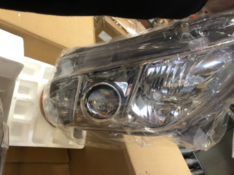 Photo 5 of AUTOSAVER88 Headlight Assembly Compatible with 2007-2009 Camry Exclude Hybird Projector Chrome Housing Amber Reflector Clear Lens Headlamps Replacement