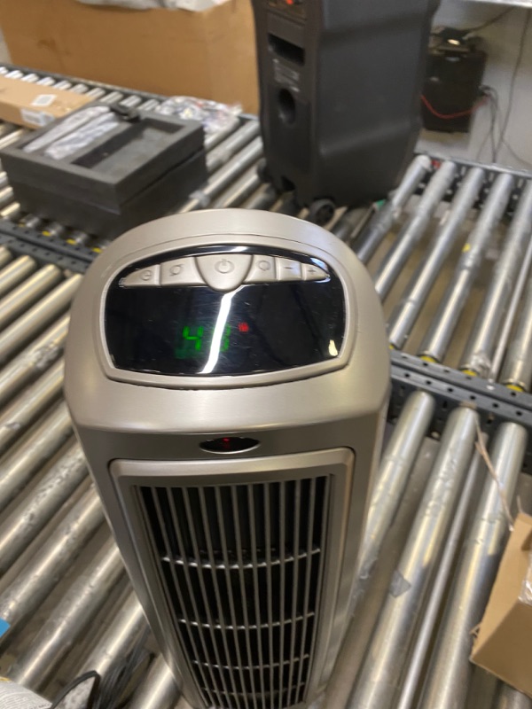 Photo 3 of Lasko 1500W Digital Ceramic Space Heater with Remote, 755320, Silver