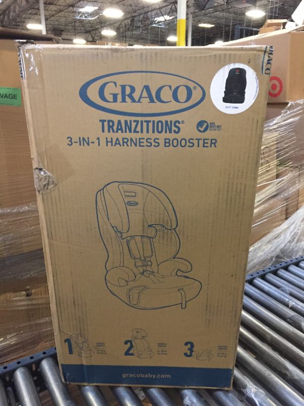 Photo 3 of Graco Tranzitions 3 in 1 Harness Booster Seat, Proof Tranzitions Black