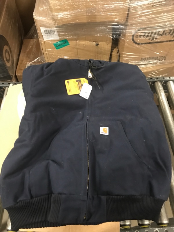 Photo 3 of Carhartt Mens Navy Quilted-Flannel Lined Jacket - J140DNY XL
