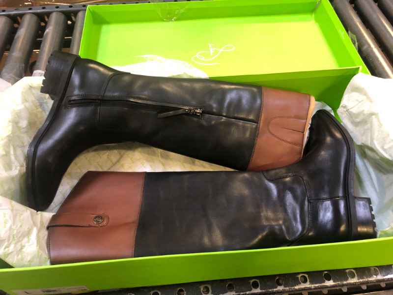 Photo 3 of Sam Edelman Women's Drina Knee High Boots SIZE 7 Black/Dark Bourbon