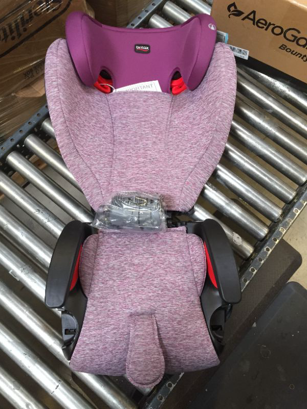 Photo 2 of Britax Highpoint 2-Stage Belt-Positioning Booster Car Seat, Mulberry - Highback and Backless Seat