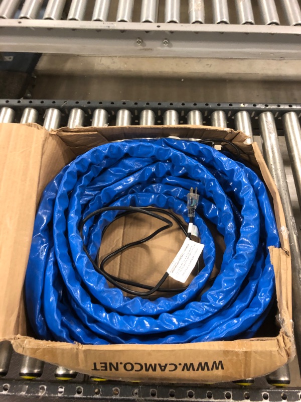 Photo 2 of Camco Heated Drinking Water Hose, - 20° F, 50-Foot, 5/8-Inch ID (22912-A) 50' Cold Weather (Freeze Protection to - 20?F) Frustration-Free Packagin
