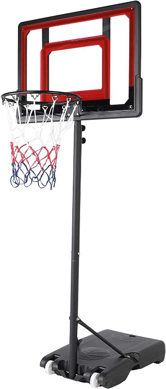 Photo 1 of FUNJUMP Basketball Hoop Outdoor Kids Basketball Goal,Height Adjustable&Protable Basketballl Count for Outdoor Sport
