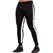 Photo 1 of M----Ouber Men's Gym Jogger Pants Slim Fit Workout Running Sweatpants with Zipper Pockets Black,MOuber Men's Gym Jogger Pants Slim Fit Workout Running Sweatpants with Zipper Pockets Black,M