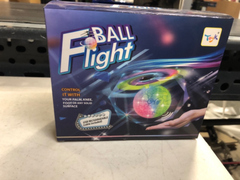 Photo 2 of Flying Toy Ball Infrared Induction RC Flying Toy Built-in LED Light Disco Helicopter Shining Colorful Flying Drone Indoor and Outdoor Games Toys for 3 4 5 6 7 8 9 10 Year Old Boys and Girls------FACTORY SEALED
