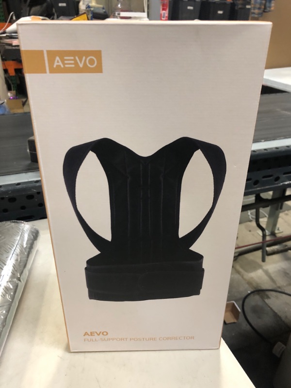 Photo 2 of AEVO Compact Posture Corrector for Men and Women, Adjustable Upper Back Brace for Clavicle Support, Neck, Shoulder, and Back Pain Relief, Invisible Comfortable Back Straightener,XL X-Large (Pack of 1)------FACTORY SEALED
