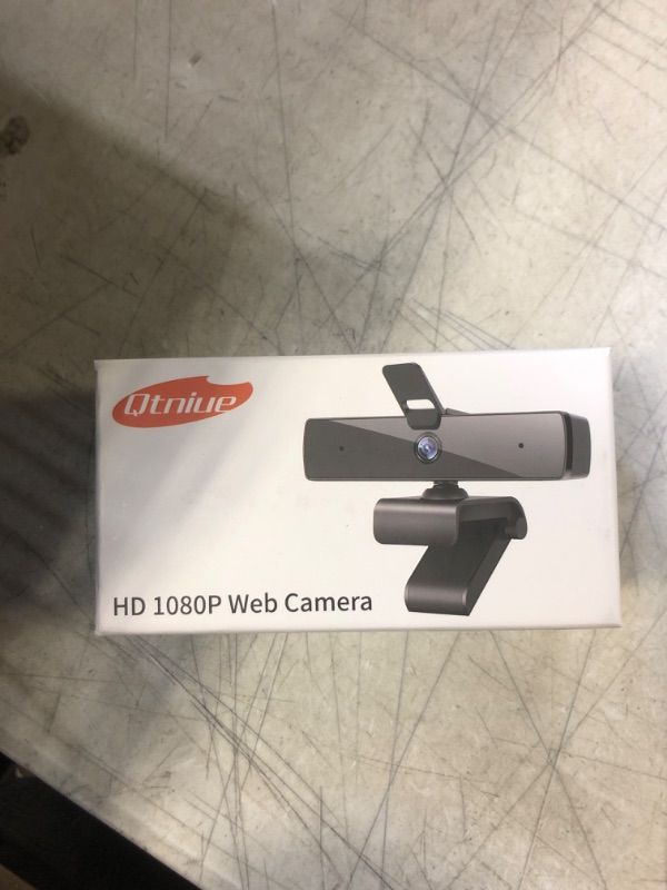 Photo 1 of Qtniue Webcam with Microphone and Privacy Cover, FHD Webcam 1080p, Desktop or Laptop and Smart TV USB Camera for Video Calling, Stereo Streaming and Online Classes 30FPS------FACTORY SEALED
