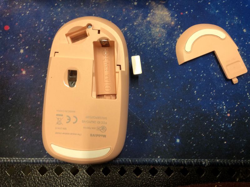 Photo 1 of Wireless Mouse, Vssoplor 2.4G Slim Portable Computer Mice with Nano Receiver for Notebook, PC, Laptop, Computer (Pure Pink)  --2 COUNT --
