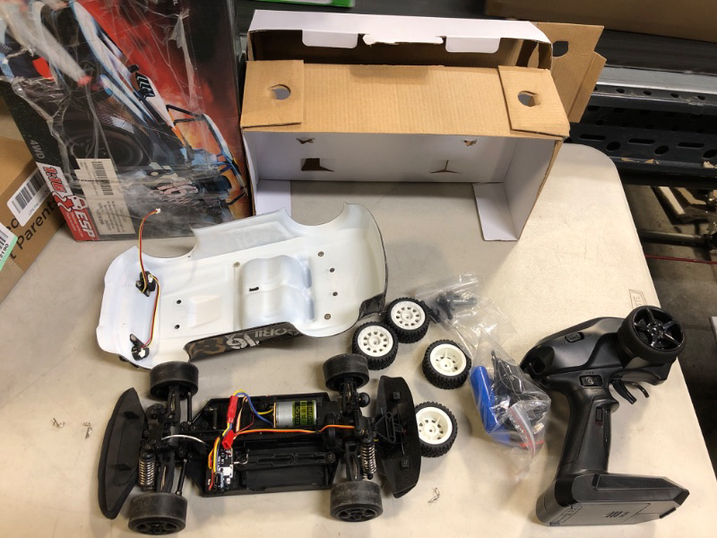 Photo 1 of Hitish Remote Control Car, 1/16 Scale 30KM/H High Speed Fast RC Drift Car, 2.4Ghz Steering Control Full Scale Off-Road RC Car 4X4 Monster Truck Vehicle with Lights for Kids & Adults